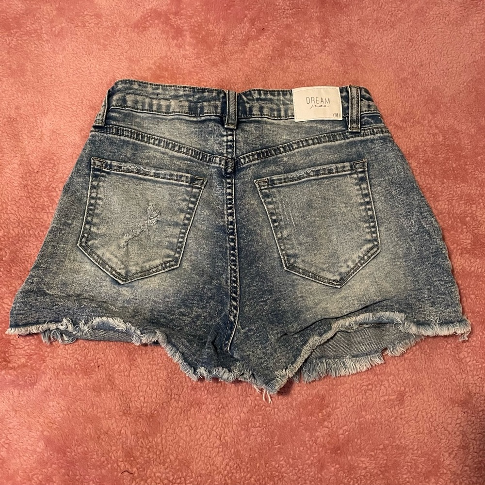 Denim High Rise Shorts - Picture 2 of 5
